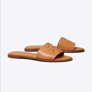 Tory Burch Ines Slide Tan/Spark Gold